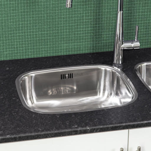 Reginox Comfort Integrated Stainless Steel Kitchen Sink - Single Bowl with Waste Included