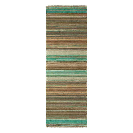 Strovolos Handwoven Wool Green Rug