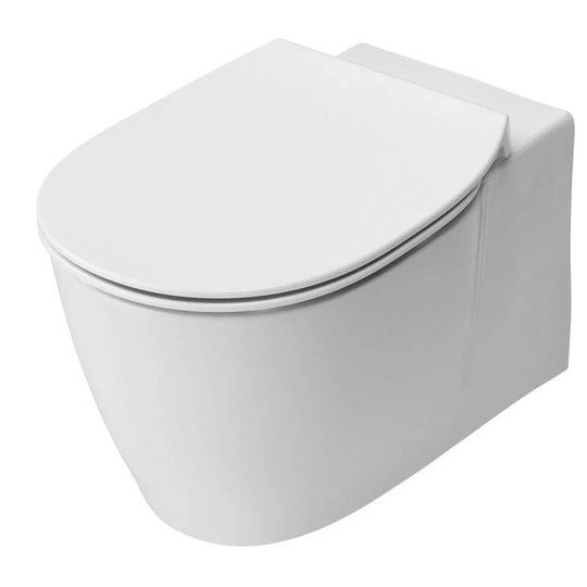 Concept Aquablade Wall Hung Toilet Soft Close Seat 545mm Projection White - Ideal Standard