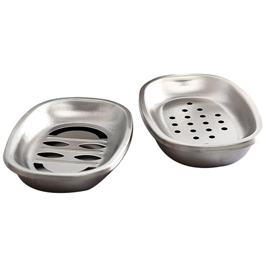 2PCs Double Layer Soap Drainer Bar Soap Holder Dish Double Layer Soap Holder Portable Soap Saver Sponge Holder