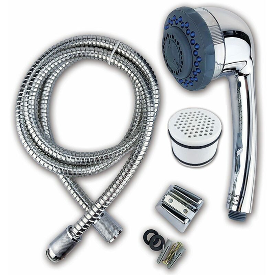 Luxury Hand-Held Shower Head Water Filter by Paragon Reduces Chlorine, Heavy Metals & Limescale Build-Up
