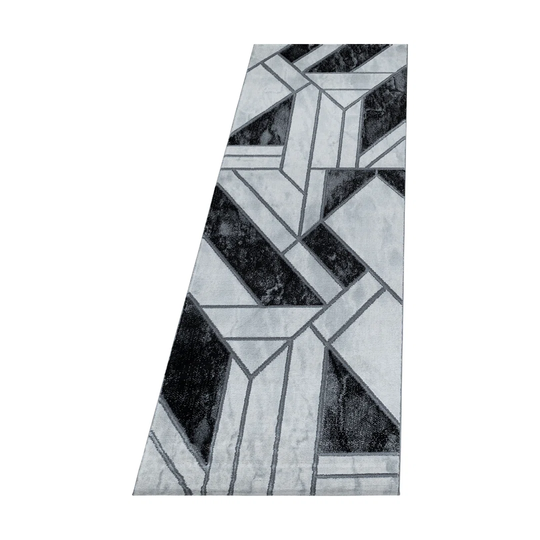 Cremont Flatweave Silver/Black Rug