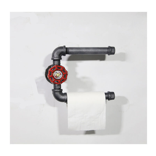 Creative retro industrial water pipe paper towel holder personalized decorative napkin holder