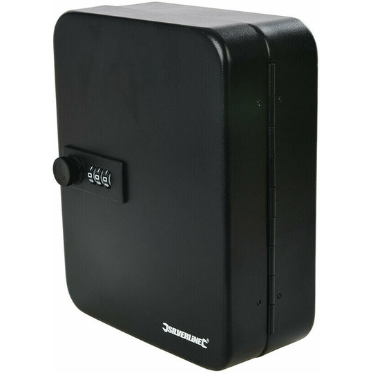 200mm x 160mm 3 Digit Key Safe Cabinet 20 Key Lockable Wall Mounted Storage Box