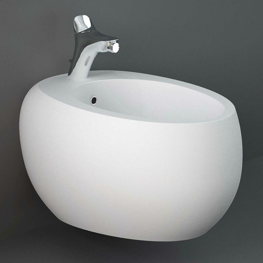 Rak Cloud Wall Hung Bidet 560mm Projection 1 Tap Hole - Matt White