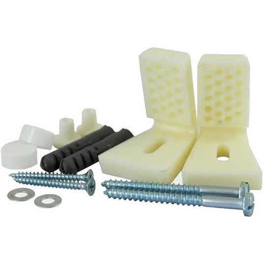 Pan & Bidet Fixing Kit - Silver - Timco