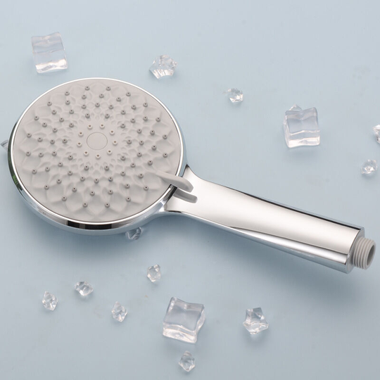 American European handheld shower ABS electroplating 6-function 6-gear pressurized shower nozzle 10.4 * 4.92inch