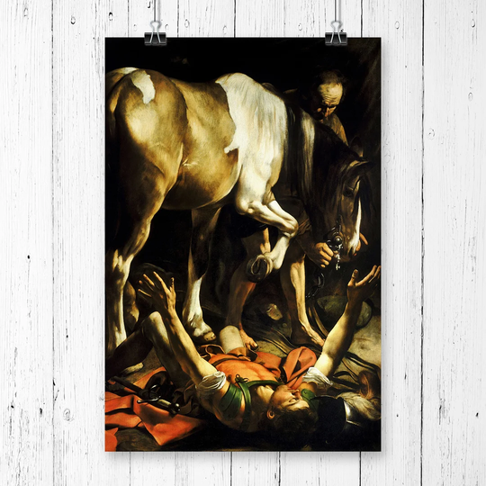 Conversion of St Paul' by Caravaggio Graphic Art