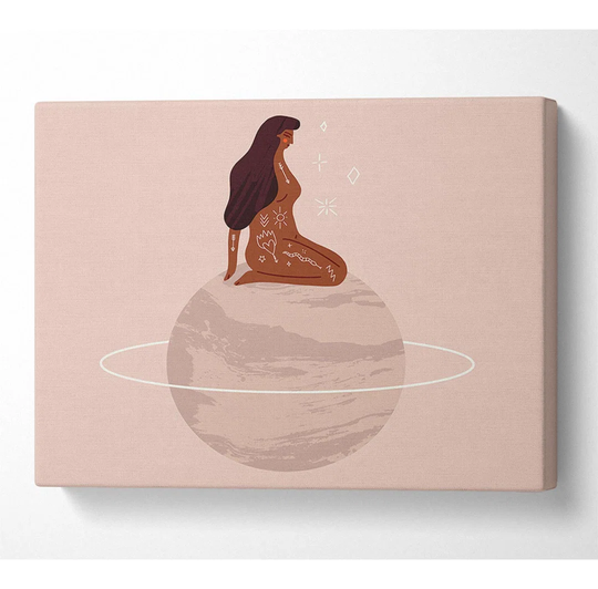 The Woman Planet - Wrapped Canvas Graphic Art