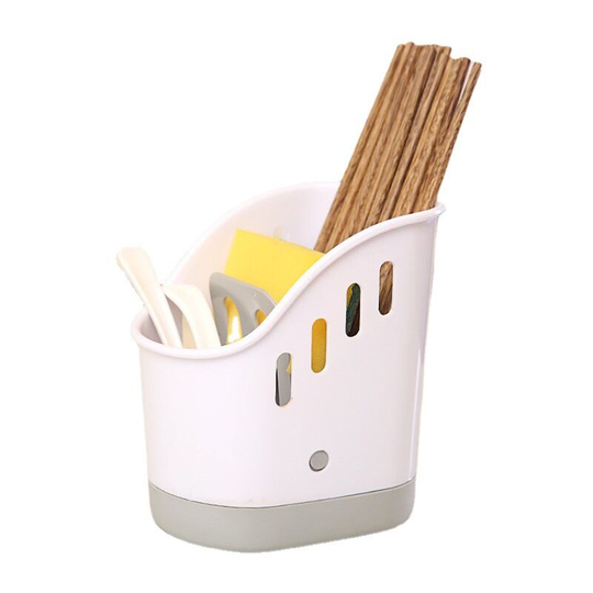 Sponge Top Rack Kitchen Sink Basket with 3 Compartments and Sanitary Drainer Non-slip base Flexible Material on abs Sink Organizer for Scrubber