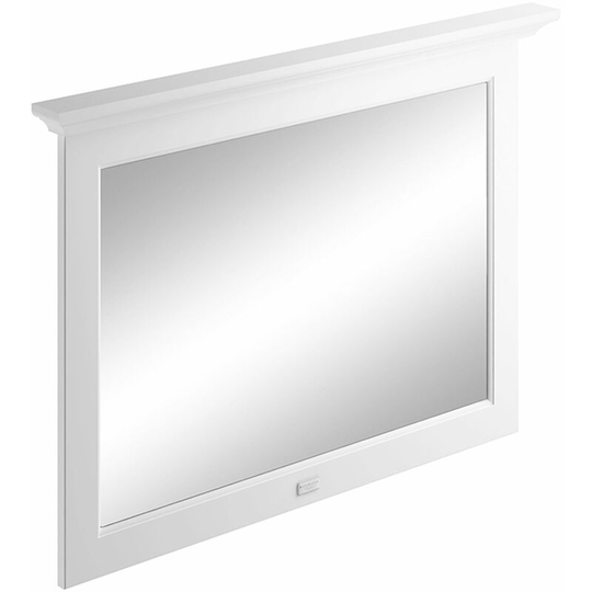 Flat Bathroom Mirror 1000mm Wide - Pointing White - Bayswater