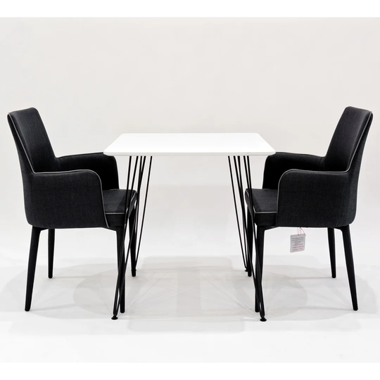 Voris Dining Set with 2 Chairs