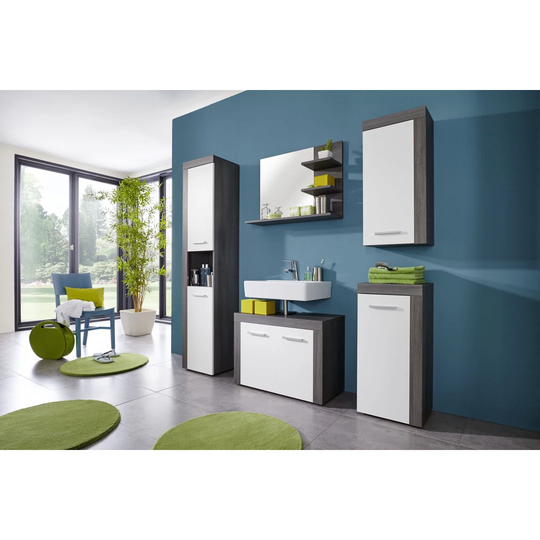 Hudanich 6 Piece 72 mm Bathroom Furniture Set with Mirror