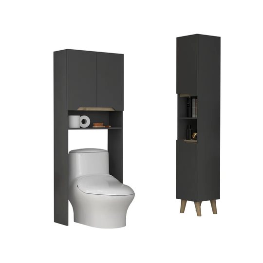 Set Laurent, Shelf Over Toilet + Column