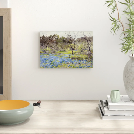 'Blue Bonnet Field 2' by Julian Onderdonk Printing Print