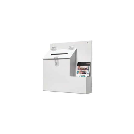 Deflect-o DE79803 Ballot/Suggestion Box White