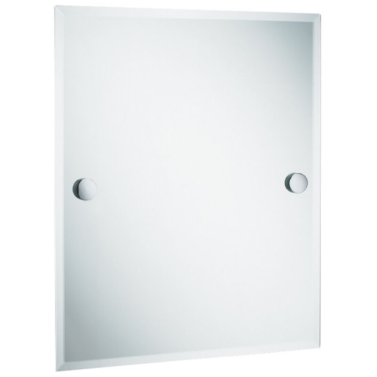 Trinity 500mm x 400mm Rectangular Mirror - Chrome