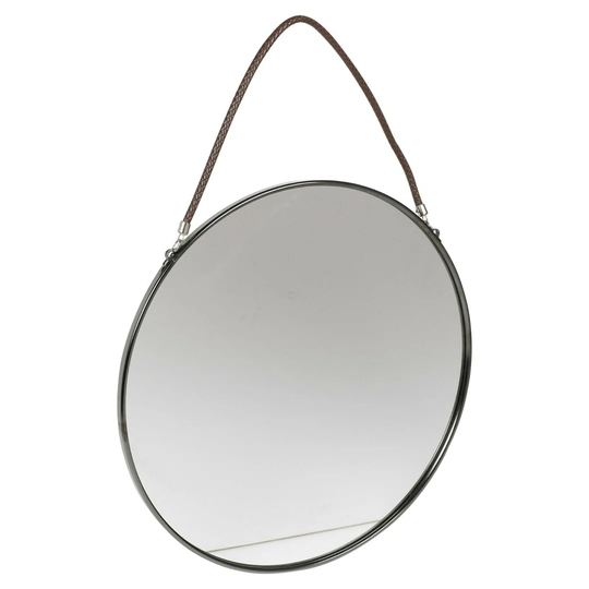 Ampezo Round Metal Wall Mounted Bathroom Mirror