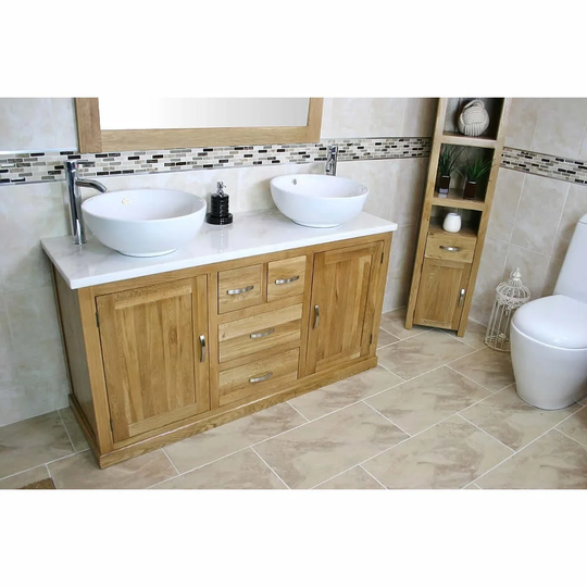 Demaria 1430mm Free-Standing Double Vanity Unit