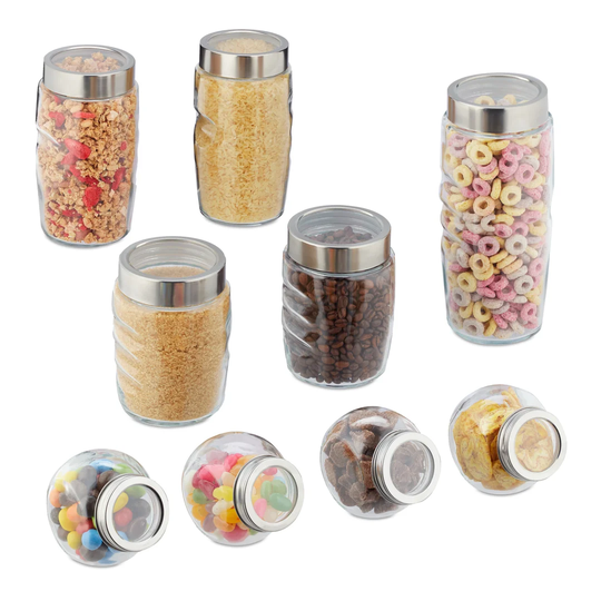 9 Piece Storage Jar Set