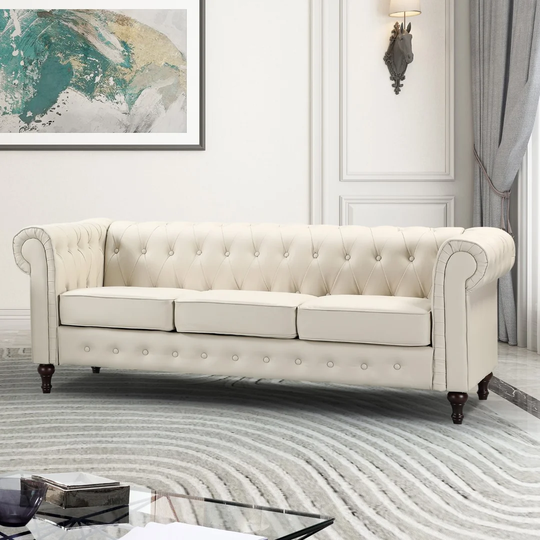 Fishkill 3 Seater Chesterfield Sofa