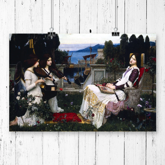 'Saint Cecilia' by John William Waterhouse Painting Print