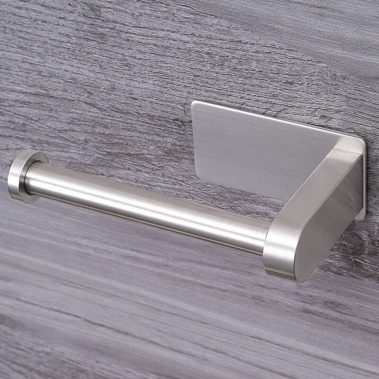 Toilet Roll Holder No Drilling, Self-Adhesive Toilet Roll Holder Stainless Steel Toilet Roll Holder Toilet Paper Holder Toilet Roll Holder Toilet
