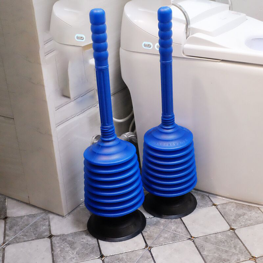 2-piece suction bell for sinks in case of blockage - plunger for each drain