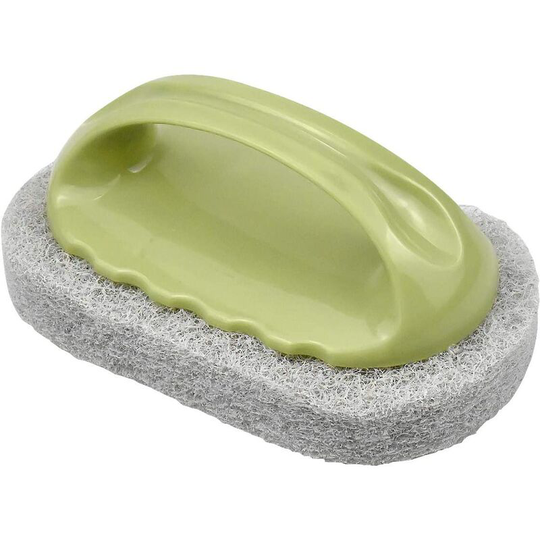 Bathtub Cleaning Brush Dish Brush Cleaning Brushes Bathroom Tile Scrub Polyester Sponge Brushes for Floor Wall Shower Sink Wash, Green