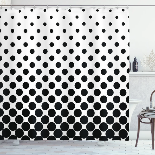 Basiliki Polyester Shower Curtain Set