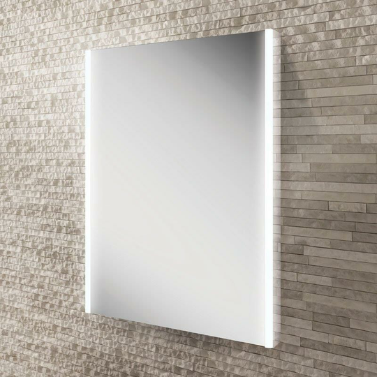 Zircon Rectangular Bathroom Mirror - 600mm Wide - 77610000 - Clear - HIB