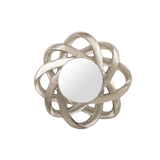 Beckemeyer Wood Framed Wall Mounted Accent Mirror in Champagne