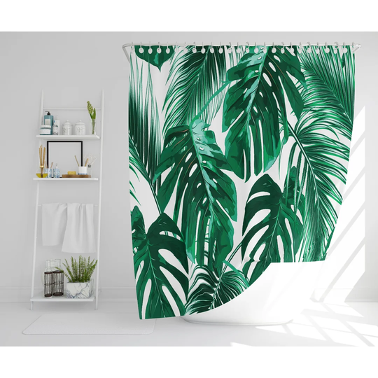 Aderyn 2 Piece Polyester Shower Curtain Set