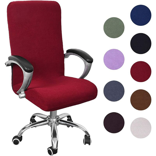 Office Chair Cover Universal Stretch Microfiber Washable Office Chair Cover Stretch Armchair Covers Comfortable Executive Chair