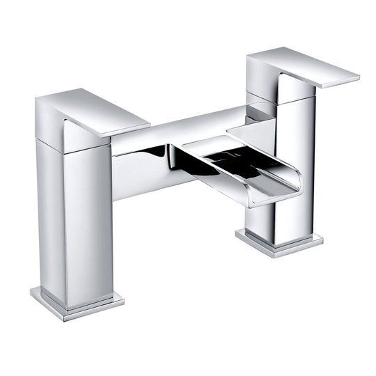 NRG - Bathroom Bath Filler Mixer Tap Bathroom Square Tub Lever Faucet Chrome