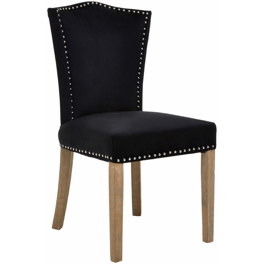 Living Room Armchairs Velvet Dining Chairs With Wooden Legs Modern Black Chair For Bedroom / Study Room / Living Room / Office And Small Spaces 55 x