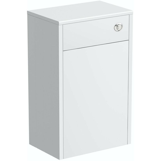 Dulwich matt white back to wall toilet unit 500mm - White - Orchard