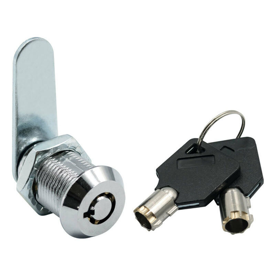 Tubular Cam Lock 25mm, Mailbox Lock Cabinet Cylinder Lock with 2 Keys for Door Mailbox Cabinet Cupboard Letterbox