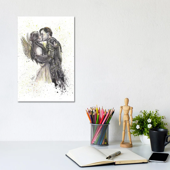 Romeo and Juliet Darker by Adam Michaels - Wrapped Canvas Art Prints