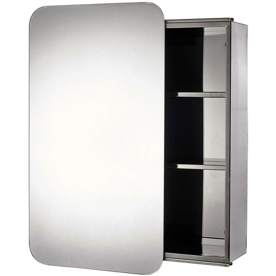 Sanremo sliding door st/st cabinet - Stainless Steel