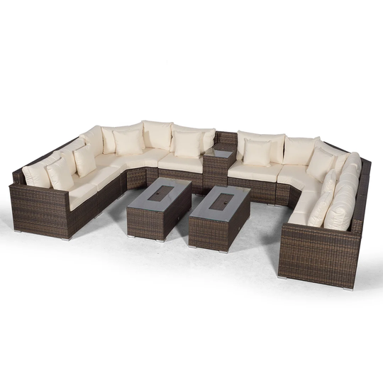 Villasenor 8 Seater Rattan Sofa Set