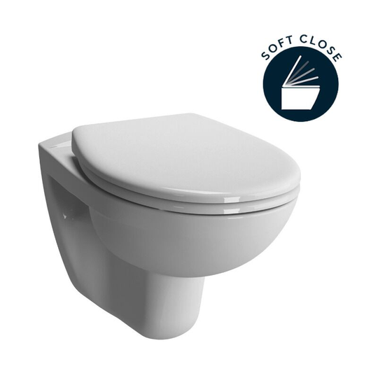 Vitra - Normus Wall-hung Toilet + soft close seat, White (6855-003-6290)