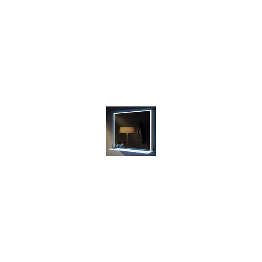 Livingandhome - led Light Rectangular Defogger Vanity Mirror with Shelf for Bathroom, 500x700mm