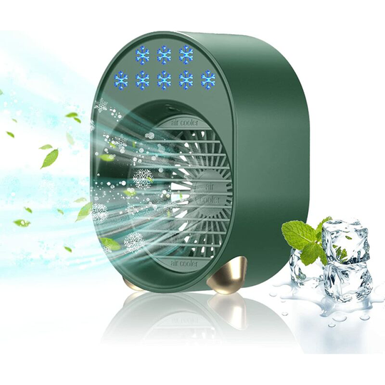Mini portable air conditioner, exhaustless mobile air conditioner,, portable air conditioner USB charging small air humidifier 3600mAh 4 in 1