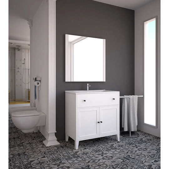 Austwell 2 Piece 80cm Bathroom Furniture Suite with 1 Drawer