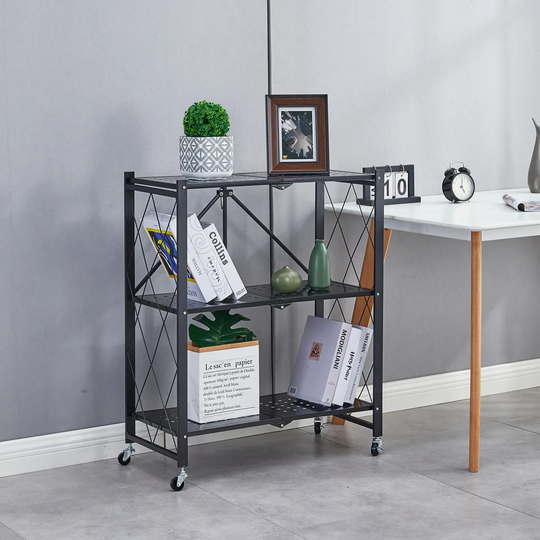 Ishkhan 90.5cm 3 Shelf Shelving Unit