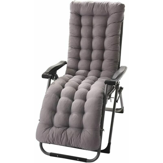 No Chair Non-Slip Thicken Rocking Chair Cushion Gray)High Back Garden Armchair Cushion Thick Indoor Outdoor Patio Lounger CushionLong