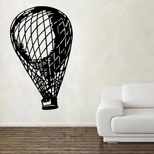 Shabby Elegance Hot Air Ballon Wall Sticker