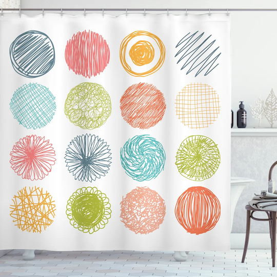 Benancia Polyester Shower Curtain Set