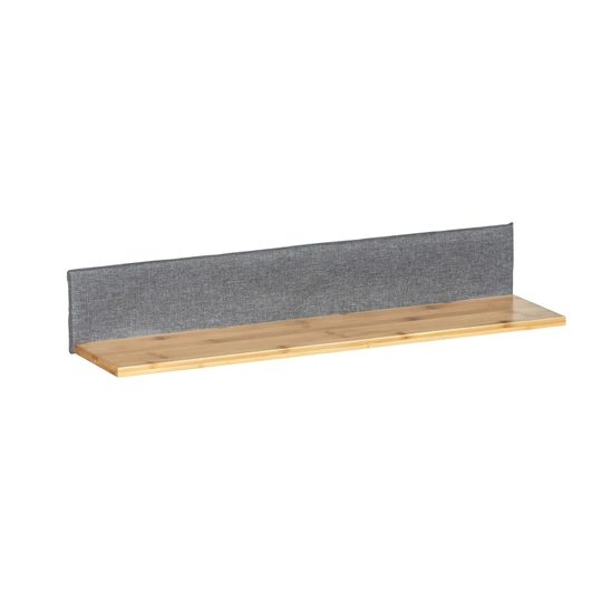 WENKO Wall Shelf Bahari, Living Shelf, Bathroom Shelf Made of Bamboo